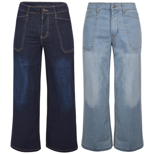 Jeans denim flared baggy per - denim,