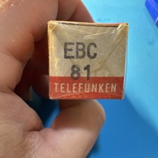 Ebc81 Telefunken valvola termoionica nos nuova, mai usata con scatola come foto