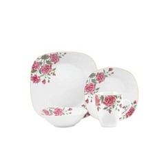 Set da pranzo fiori quadrati