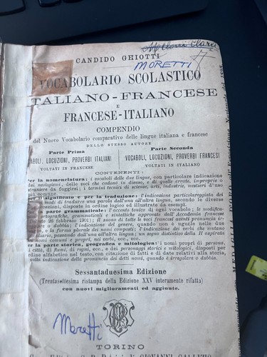 Vocabolario scolastico