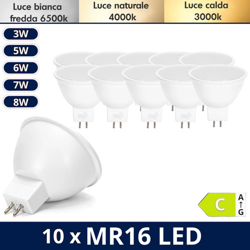 Lampadine mr16 gu5 led - lampadine, gu5.3