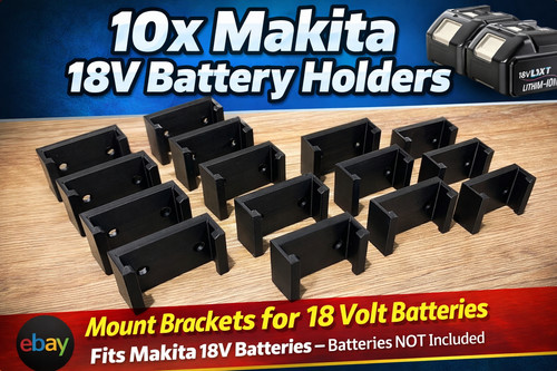 10x porta batteria parete - porta,