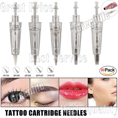 30pz cartuccia tatuaggio ago - cartuccia,
