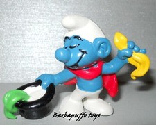 SMURFS PUFFI SCHLUMPF BARBAPUFFO 20114 PUFFO MAGO VERDE CHIARO MAGICIAN SMURF 