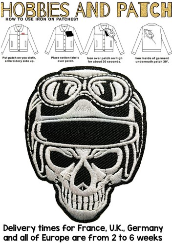 Patch teschio motociclista - patch,