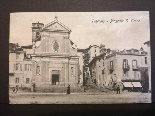 Cartolina pinerolo piazzale - pinerolo,