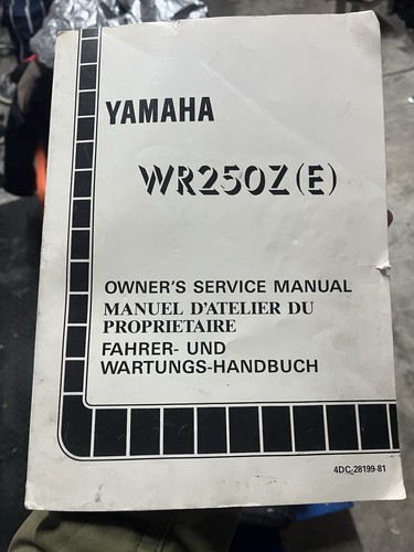 Yamaha 250 byrd manuale - wr,