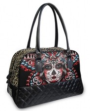 Borsa da weekend per tatuaggi marca liquore Rockabilly BUTTERFLY