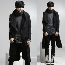 Men's Punk Hooded Coat Trench