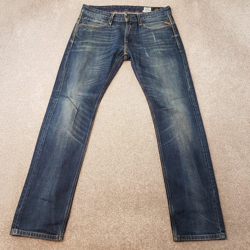 Jeans uomo replay 32x32 blu - jeans,