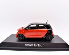 Modellino auto scala 1:43 smart four red norev diecast modellismo statico RARE