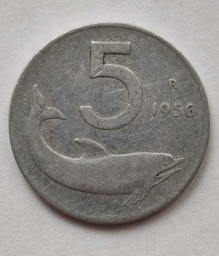 Moneta repubblica lire 1956 - 5,