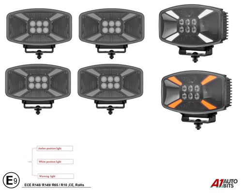4cm jumbo ovale led work - 25.4cm,
