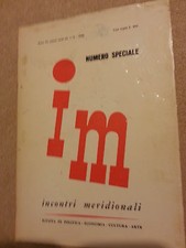 Incontri Meridionali Rivista Luigi Pellegrini Gennaio-Giugno '68 Numero Speciale