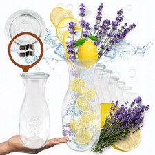 Caraffa in vetro 1062ml con 6