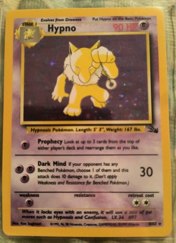 Hypno pokemon fossil - pokemon,