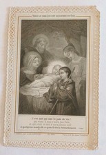 Ancienne image pieuse Canivet "Voici le pain qui est descendu du ciel "(Pannier)