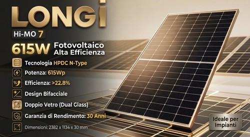 Pannello solare longi 615w - pannello,