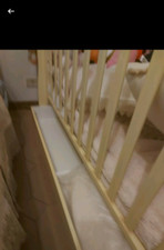 Lettino culla con dondolo cassettiera con paracolpi, colore Avorio,  Baby Italia