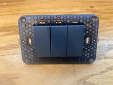 used vimar wall 3 switch panel