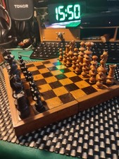 scacchiera legno fatta a mano