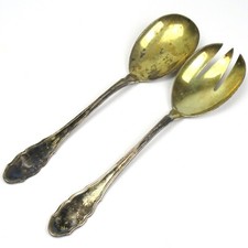 Servizio insalata KARL KALTENBACH in argento 800 stile Chippendale