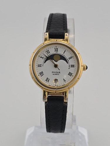 Pulsar seiko gold tone moon - gold,