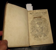 1528 Flavio Giuseppe Antiquitatum Iudaicarum libri I - X  Judaica Popolo ebraico