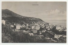 Antica e rara Cartolina in bianco e nero, VARAZZE - Panorama