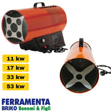 GENERATORE ARIA CALDA DI CALORE A GAS BRIXO RISCALDATORI A CANNONE  PORTATILE