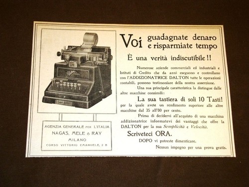 Pubblicità del 1920