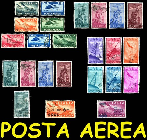 Italia posta aerea usata - italia,