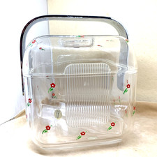 SECCHIELLO PORTAGHIACCIO GUZZINI IN VETRO ACRILICO, DESIGN AMBROGIO POZZI '80