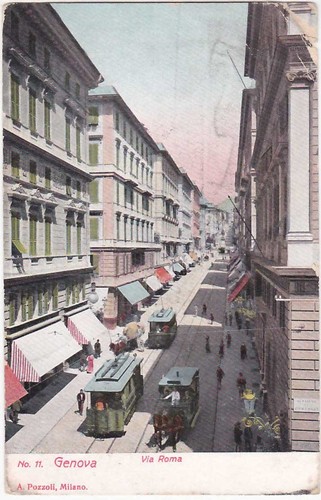 Genova via roma filobus - filobus,