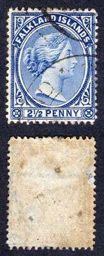 Falkland sg28 2d blu - 2, 1/2d