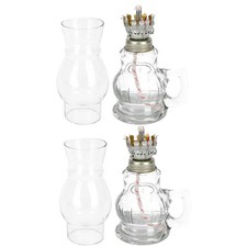 Lampada da campeggio a cherosene da 2 pezzi Lampada portatile a olio in