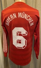 Maglia manica lunga FC Bayern Monaco Adidas 1987/88 "Commodore" + n.6 taglia M ottima