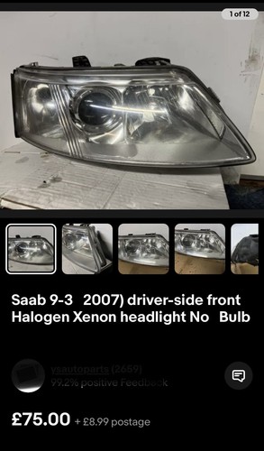 Saab 2007 faro proiettore - 2007),