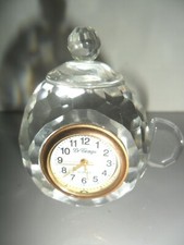 SWAROVSKI Crystal TEIERA CON OROLOGIO OGGETTO DA COLLEZIONE 