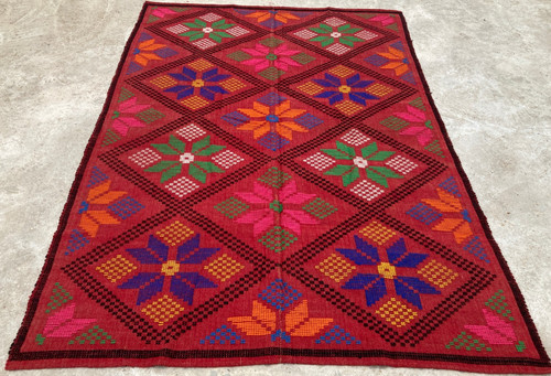 Tappeto kilim lana floreale - kilim,
