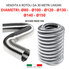 Tubo Fumo Flessibile Acciaio