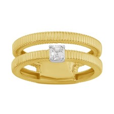 Anello con diamanti in oro