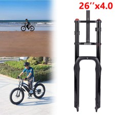 Forcella BUCKLOS 26" MTB/Snow/Beach Bike 180mm escursione molla sospensione pneumatica Fat Forks Disc