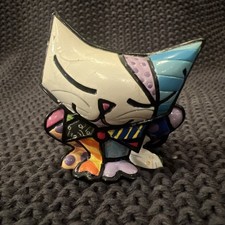 Romero Britto Mini Cat Sugar 3D Figure 14072 Rare Retired 2010 Collectible