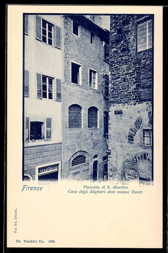 Cartolina firenze piazzetta - cartolina,