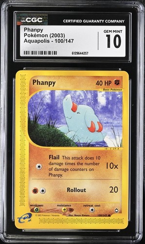 Cgc gem mint - phanpy, 100/147