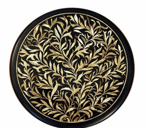 Tavolino marmo nero centro - 24",