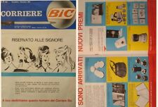 rivista/catalogo corriere bic del 1961 all'interno illustrazioni premi bello..