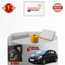 KIT TAGLIANDO 3 FILTRI + 5 LITRI 5W-30 PER TOYOTA VERSO 1.6 97KW 132CV DAL 2009