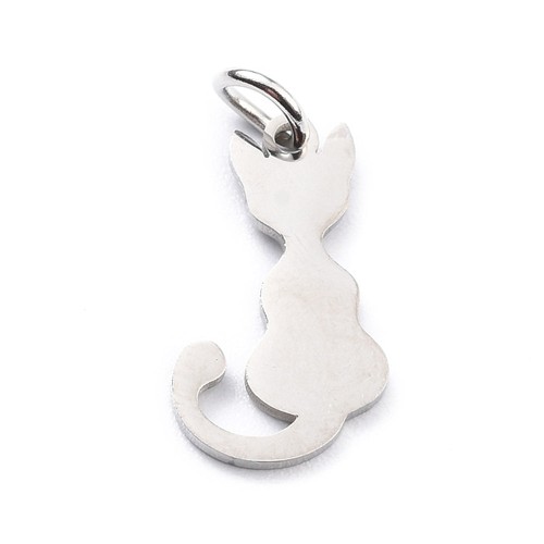 Ciondolo gatto piccolo argento